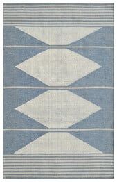 Dynamic Rugs OAK 8374-501 Blue and Ivory